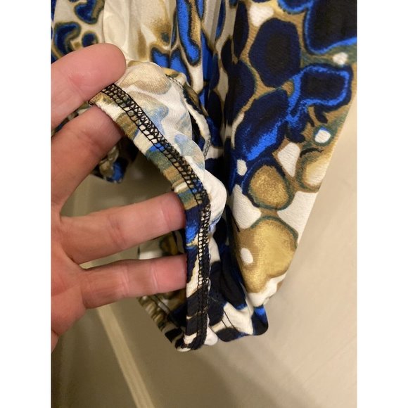 Cocomo Women's Top XL Beaded Front Yoke Sleeveless Pullover Stretch Tank Print - Picture 3 of 10